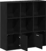 Maison Exclusive - Boekenkast, zwart, eikenlook, 98x29x97,5 Productafbeelding-voorbeeld 4