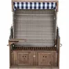 Strandkorb Greenline135+,743 PE antique white, Akazie100%, Produktbild-Vorschau 18