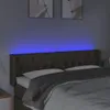 vidaXL LED Kopfteil Taupe 147x16x78/88 cm Stoff Produktbild-Vorschau 4