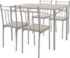 ML-Design 5-teilig Essgruppe, Esstisch mit 4 Stühlen, Eiche Produktbild-Vorschau 1