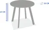 Runder gartenbeistelltisch "saona" lehm 50 x 45cm aus stahl Produktbild-Vorschau 4