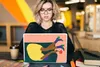 MuchoWow® Laptop Aufkleber Sticker Cover Frau - Blumen - Produktbild-Vorschau 5