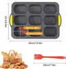 Backform Brötchen Silikon, Baguette Brotbackform mit 9 Produktbild-Vorschau 2
