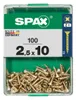 Spax Universalschrauben 2.5 x 10 mm PZ 1 - 100 Stk. Produktbild-Vorschau 2