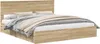 vidaXL Aufbewahrungsbett Sonoma-Eiche 180 x 200 cm Produktbild-Vorschau 1