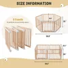 Laufgitter Baby faltbar aus Holz 172 x 86 cm – Baby Produktbild-Vorschau 12