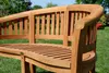 ALEOS. TEAK Bananenbank Gartenbank Parkbank Sitzbank Produktbild-Vorschau 2