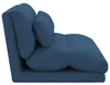 vidaXL Verstellbarer Fußsessel Blau Stoff Produktbild-Vorschau 5