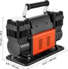 A portable air compressor with dimensions indicated. Podgląd zdjęcia produktu