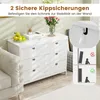 Komoda 6-szufladowa COSTWAY, nowoczesna komoda z 6 Podgląd zdjęcia produktu 4