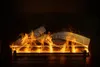 A close-up shot of a fireplace with burning logs and flames. Náhled obrázku produktu