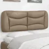 The Living Store Kopfteil-Kissen Cappuccino-Braun 140 cm Produktbild-Vorschau 2