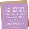 Mr. & Mrs. Panda Grußkarte Spruch Elektriker Helden - Produktbild-Vorschau 1