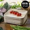 Moritz & Moritz 25x Palmblatt Teller Eckig 25x25cm Produktbild-Vorschau 2