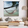 MuchoWow® Wandteppich Wandbehang Palme - Hängematte - Produktbild-Vorschau 2