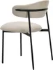 byLIVING Esszimmerstuhl 2er Set JERSEY / Webstoff taupe / Produktbild-Vorschau 7