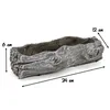Zement Pflanzschale grau Baumstamm (A) 12 x 24cm Blumentopf Produktbild-Vorschau 2