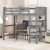 okwish Kinderbett 90 x 200 Hochbett mit Ablagefächern und Produktbild-Vorschau 3