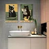 murando - Akustikbild XL Set Katzen mit witzigem Spruch Produktbild-Vorschau 5