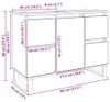 vidaXL Waschbeckenunterschrank Artisan-Eiche 80x33x60 cm Produktbild-Vorschau 8