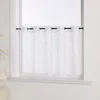 Scheibengardine Kurzstore Küche Gardine mit Ösen Voile Produktbild-Vorschau 2