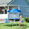 Outsunny kinderset, 4-delig, voor de tuin: 2 inklapbare Productafbeelding-voorbeeld 2