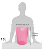 EXACOMPTA Papierkorb ECOBIN 15 Liter himbeere Produktbild-Vorschau 7