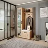 Armoire LIVIA – Ensemble vestiaire avec miroir et cintres, Voir les images du produit 1