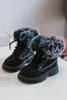 Kinder Gefütterte Schnürstiefel Mit Reißverschluss Schwarz Produktbild-Vorschau 2