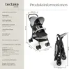 tectake® Emma skládací kočárek, s 5bodovými pásy, brzdou a Náhled obrázku produktu 7