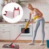 A woman is cleaning a kitchen floor with a mop. There is an inset image showing a close-up of the mop head. Náhled obrázku produktu