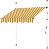 A striped awning supported by poles, shown against a white background. Náhled obrázku produktu