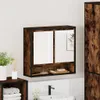 vidaXL Koupelnová zrcadlová skříňka kouřový dub 65x20x60 cm Náhled obrázku produktu 4