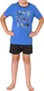 Farbenfroher Jungen Shorty Pyjama kurzarm Schlafanzug in Produktbild-Vorschau 1