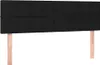vidaXL LED Kopfteil Schwarz 144x5x78/88 cm Stoff Produktbild-Vorschau 3