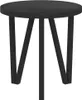 vidaXL Tavolino nero Ø35 cm MDF Anteprima dell’immagine prodotto 3