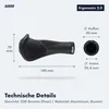 AARON Ergonomic Fahrradgriffe mit Gel-Dämpfung Schwarz Produktbild-Vorschau 4