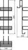 Gedy CHROM LINE Wandplank, Rechthoekig, 240x680x220mm, Productafbeelding-voorbeeld 4