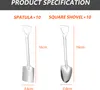 Dessertlöffel-Set, 20 Stück, 16 cm, Schaufelform, Produktbild-Vorschau 2