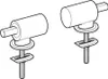 Geberit Set Scharniere 2 Stück für WC-Sitz Quick Release Produktbild-Vorschau 1