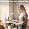 HOMCOM Rollwagen, Servierwagen mit 5 Etagen, 5 Körbe, Griff Produktbild-Vorschau 5