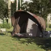 vidaXL Tenda da pesca 4 persone marrone impermeabile Anteprima dell’immagine prodotto 3