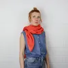 Baumwolltuch - rot - blutorange Lurex silber - Produktbild-Vorschau 8