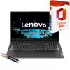 A Lenovo laptop is shown next to a box of Microsoft Office 2024 Pro and two pens. Produktbild-Vorschau