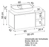 Roomart LOTUS-I-95 Badmöbel-Set 2-teilig 95 cm breit, Produktbild-Vorschau 6