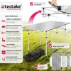 Table pliante de camping en aluminium avec housse, 140 x 70 Voir les images du produit 2