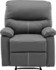 Couchgarnitur Relax 3+1 - Kunstleder - Grau - CANBY Produktbild-Vorschau 8