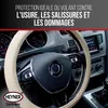 HEYNER® Housse de volant 37-39 cm pour voiture, beige, en Voir les images du produit 7