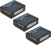 EXTENSILO 3x Akku Ersatz für Fujifilm NP-W126, NP-W126s für Produktbild-Vorschau 1