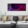 DEQORI Glasbild Echtglas 125x50 cm 'Abstrakte violette Produktbild-Vorschau 3